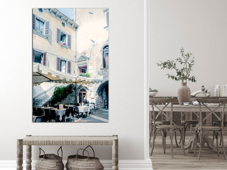 Canvas Art Print Italian restaurant in an old tenement house - photo of architecture 135850 additionalImage 3