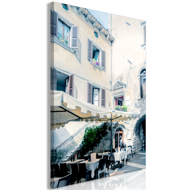 Canvas Art Print Italian restaurant in an old tenement house - photo of architecture 135850 additionalImage 2