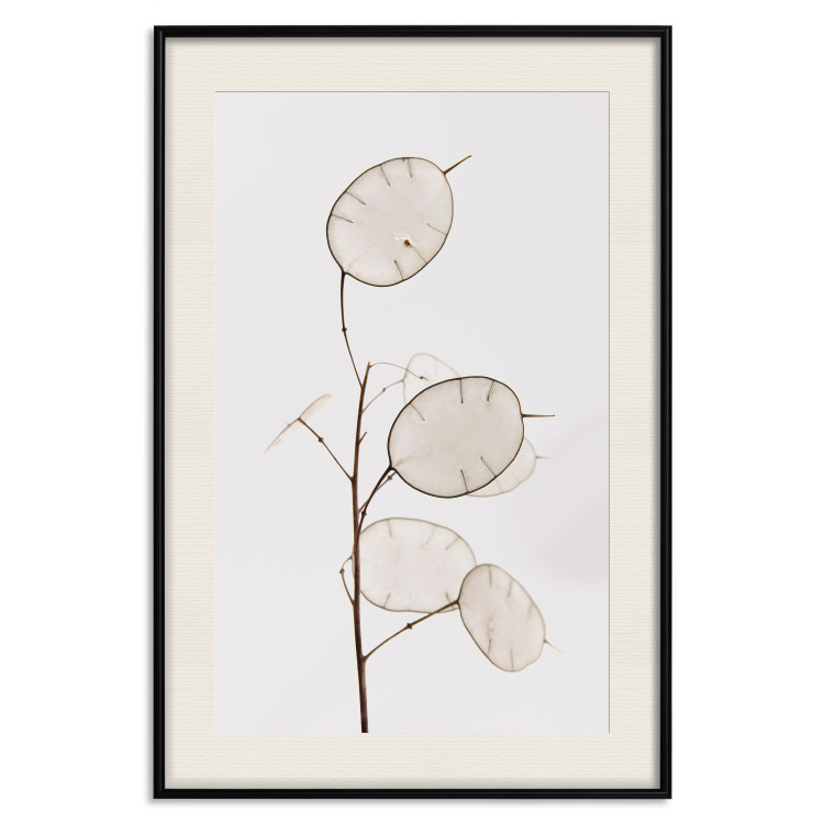 Wall Poster Sunny Direction - a simple composition with bright foliage on a white background 136050 additionalImage 27