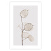 Wall Poster Sunny Direction - a simple composition with bright foliage on a white background 136050 additionalThumb 22