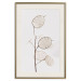 Wall Poster Sunny Direction - a simple composition with bright foliage on a white background 136050 additionalThumb 2