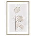 Wall Poster Sunny Direction - a simple composition with bright foliage on a white background 136050 additionalThumb 26