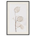 Wall Poster Sunny Direction - a simple composition with bright foliage on a white background 136050 additionalThumb 27