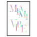 Wall Poster Miami Vibe - Holographic Lettering in Pastel-Rainbow Colors 144350 additionalThumb 18
