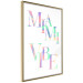Wall Poster Miami Vibe - Holographic Lettering in Pastel-Rainbow Colors 144350 additionalThumb 3