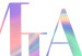 Wall Poster Miami Vibe - Holographic Lettering in Pastel-Rainbow Colors 144350 additionalThumb 5