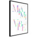Wall Poster Miami Vibe - Holographic Lettering in Pastel-Rainbow Colors 144350 additionalThumb 6
