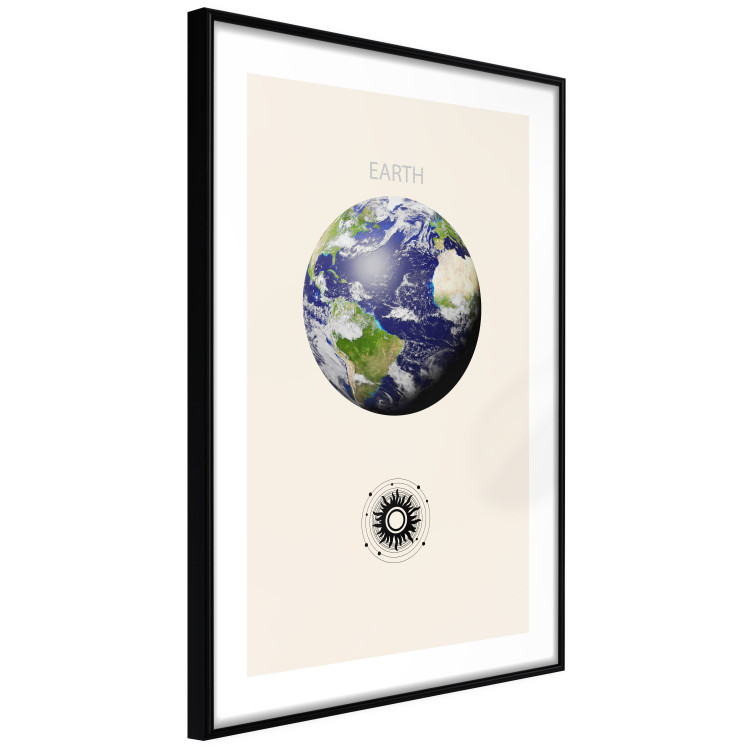 Wall Poster Earth - Green Planet and Abstract Composition With Solar System 146250 additionalImage 3