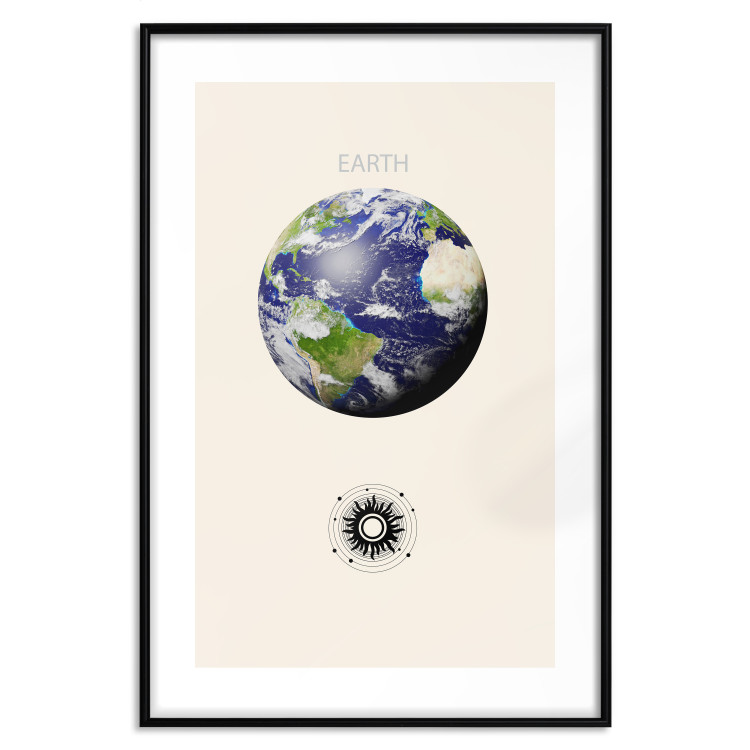 Wall Poster Earth - Green Planet and Abstract Composition With Solar System 146250 additionalImage 19