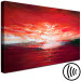 Canvas Print Sunset Over the Sea - Abstract Landscape Painted With Paints 147650 additionalThumb 6