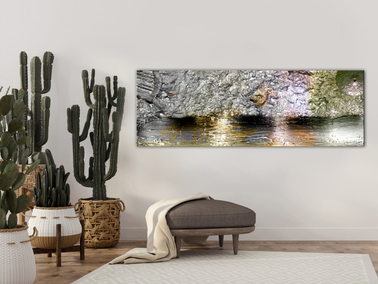 Canvas Quiet Cave (1-piece) Narrow - modern artistic abstraction 149650 additionalImage 3