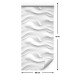 Modern Wallpaper Wavy Pattern - White Spatial Repeating Waves 150050 additionalThumb 2