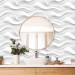 Modern Wallpaper Wavy Pattern - White Spatial Repeating Waves 150050 additionalThumb 10