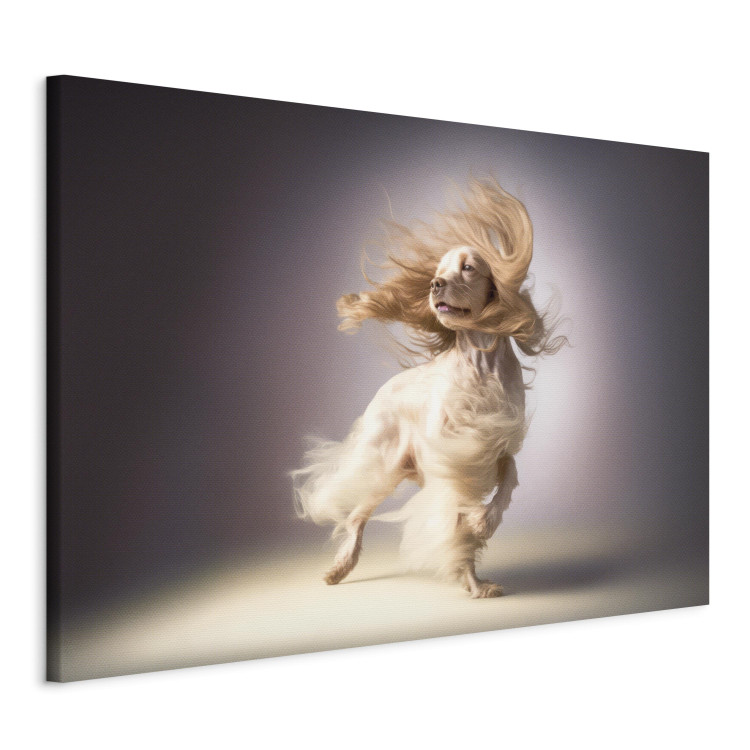 Canvas Print AI Dog Cocker Spaniel - Long-Haired Animal in the Wind - Horizontal 150250 additionalImage 2