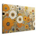 Canvas Art Print Orange Meadow - A Composition of Flowers in the Style of Klimt’s Paintings 151050 additionalThumb 2