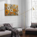 Canvas Art Print Orange Meadow - A Composition of Flowers in the Style of Klimt’s Paintings 151050 additionalThumb 4