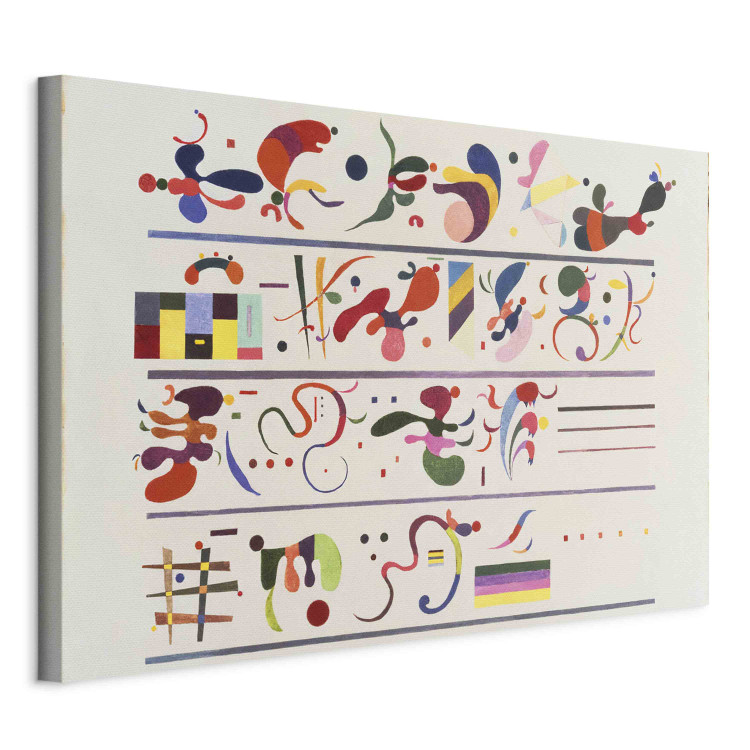 Large canvas print Kandinsky’s Succession - Colorful Signs and Symbols on a White Background [Large Format] 151650 additionalImage 3