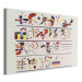 Large canvas print Kandinsky’s Succession - Colorful Signs and Symbols on a White Background [Large Format] 151650 additionalThumb 3
