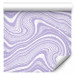 Wallpaper Lavender Linocuts - Abstract Waves in Lavender Shades 160150 additionalThumb 1