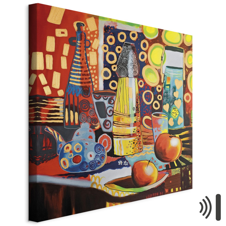 Canvas Power of Colour (1-piece) - Still life with colourful vessels 48450 additionalImage 8