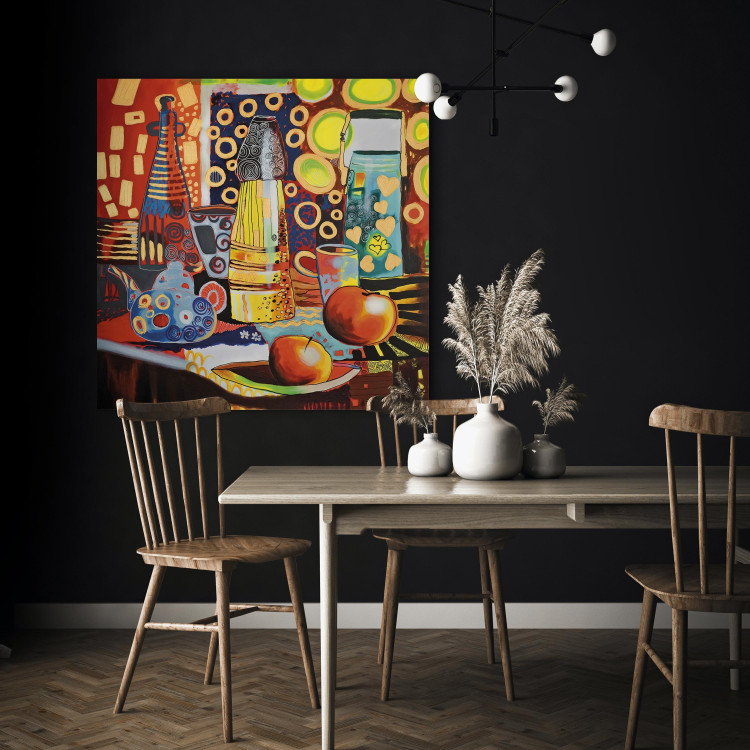 Canvas Power of Colour (1-piece) - Still life with colourful vessels 48450 additionalImage 9