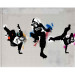 Photo Wallpaper Monkey dance - street art 60550 additionalThumb 3