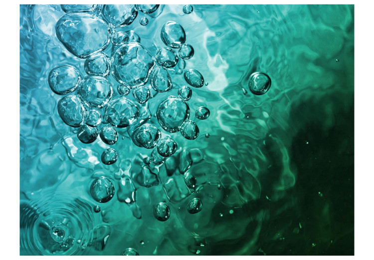 Photo Wallpaper Sea Water - Turquoise seascape with bubbles for the room 61050 additionalImage 1