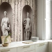 Wall Mural Ancient Greece - three statue figures on a background of white cracked wood 61950 additionalThumb 7