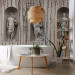 Wall Mural Ancient Greece - three statue figures on a background of white cracked wood 61950 additionalThumb 8