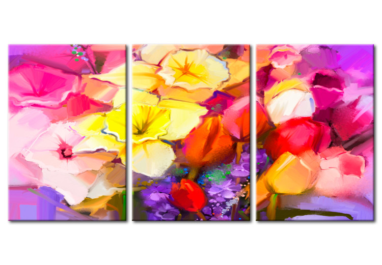 Canvas Art Print Rainbow Bouquet 88750