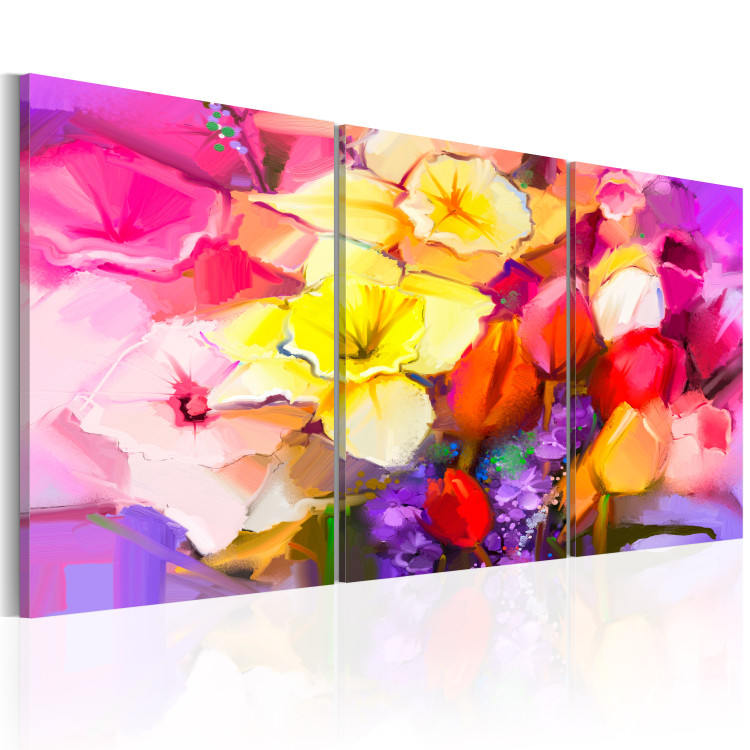 Canvas Art Print Rainbow Bouquet 88750 additionalImage 2