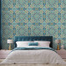Modern Wallpaper Blue mosaic 89250 additionalThumb 4