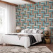 Wallpaper Wooden weave of colors 89750 additionalThumb 3
