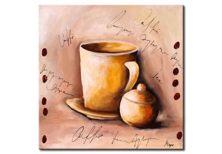 Canvas Art Print In the coffee shop 89950