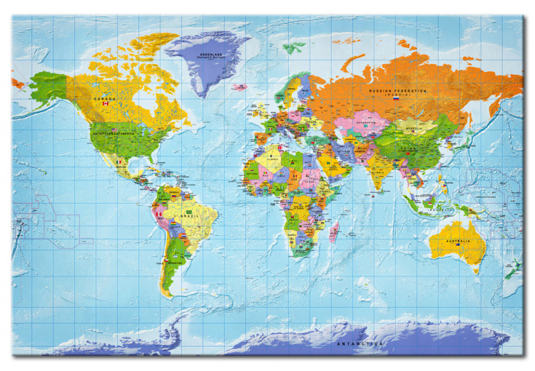 Decorative Pinboard World Map: Countries Flags [Cork Map] 95950 additionalImage 2