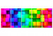 Canvas Print Colourful Cubes (5 Parts) Narrow 113760