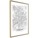 Poster Map of Frankfurt - black and white map of a German city with label 116360 additionalThumb 6