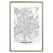 Poster Map of Frankfurt - black and white map of a German city with label 116360 additionalThumb 14