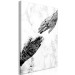 Canvas Print Nature's Art in Hands (1-part) - Black and White Abstraction 117260 additionalThumb 2