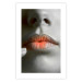 Wall Poster Hot Lips - black and white composition with a close-up of a woman's face 117560 additionalThumb 25