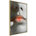 Wall Poster Hot Lips - black and white composition with a close-up of a woman's face 117560 additionalThumb 12