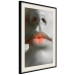 Wall Poster Hot Lips - black and white composition with a close-up of a woman's face 117560 additionalThumb 3