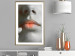 Wall Poster Hot Lips - black and white composition with a close-up of a woman's face 117560 additionalThumb 13