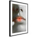 Wall Poster Hot Lips - black and white composition with a close-up of a woman's face 117560 additionalThumb 13