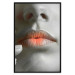 Wall Poster Hot Lips - black and white composition with a close-up of a woman's face 117560 additionalThumb 24