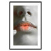 Wall Poster Hot Lips - black and white composition with a close-up of a woman's face 117560 additionalThumb 15
