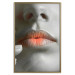 Wall Poster Hot Lips - black and white composition with a close-up of a woman's face 117560 additionalThumb 20