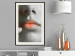 Wall Poster Hot Lips - black and white composition with a close-up of a woman's face 117560 additionalThumb 22