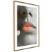 Wall Poster Hot Lips - black and white composition with a close-up of a woman's face 117560 additionalThumb 8