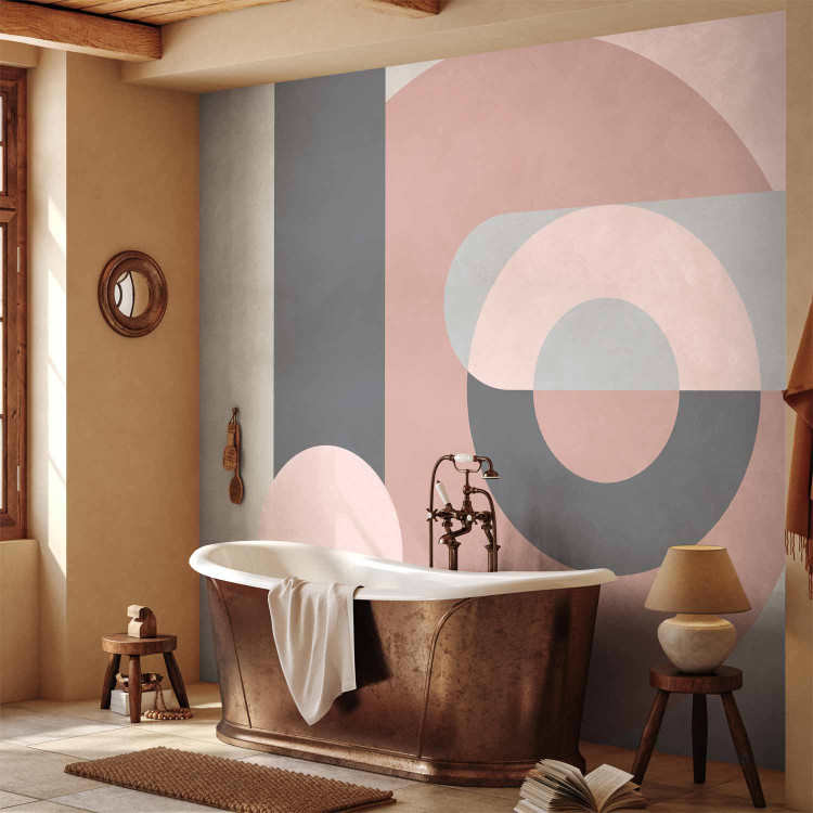 Wall Mural Geometric Wreath (Pink) 118060 additionalImage 8